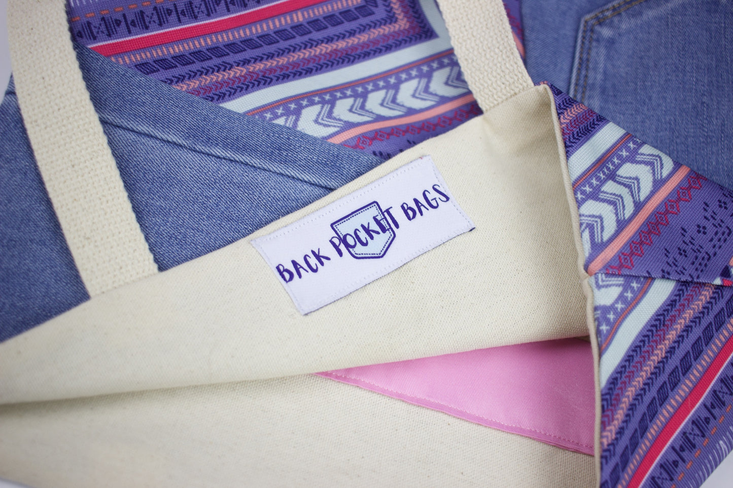 Classic Tote (pink & purple)