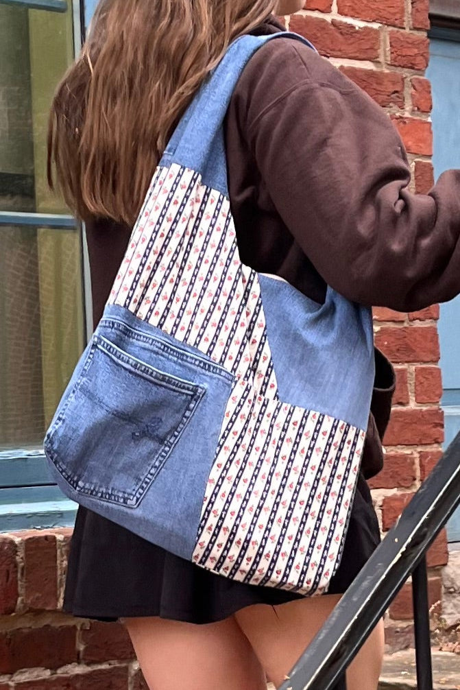 Floral Shoulder Tote Bag