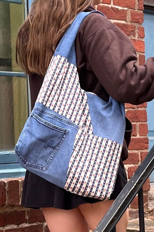 Floral Shoulder Tote Bag