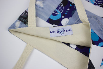 Purple & Blue Patchwork Tote